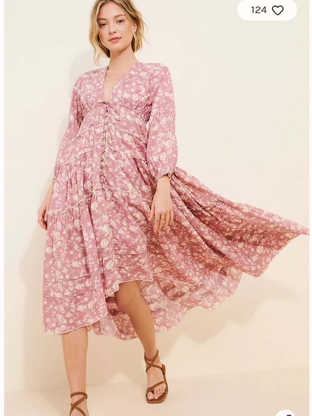 NWOT Free People Pappiet Midi Dress